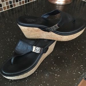 COACH wedge sandals